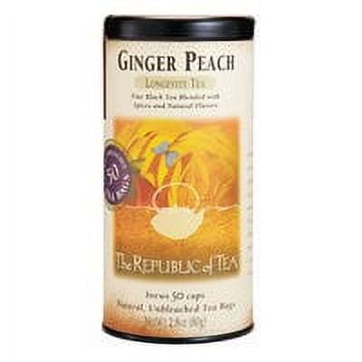 The Republic of Tea, Ginger Peach Black, tea bags, 50 ct