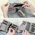 thumbnail image 3 of GHSDFBB Womens Small Bifold Leather Wallets RFID Ladies Wristlet with Card Slots id Window Zipper Coin Purse (Gray), 3 of 7