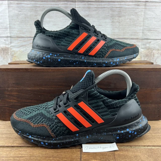 Ad-id-as UltraBoost 5.0 DNA Black Orange HR1796 Men's Size 5/Women 6
