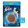 thumbnail image 1 of Alimento para Gato Purina Felix ¡Trocitos Jugosos! Atún, Salmón y Sardina 85 g, 1 of 6