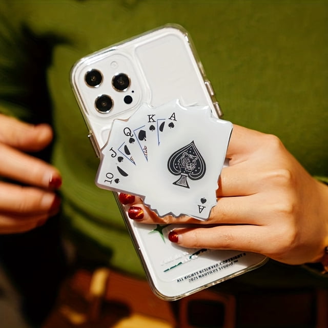 Universal Fun Poker Mobile Phone Bracket Push Pull Lazy Portable Bracket