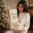 thumbnail image 3 of Christmas Stockings, Classic Holiday Xmas Stocking with Hanging Loop, Gift Bag for Fireplace Mantel, Tree and Family Holiday Decor, 3 of 7