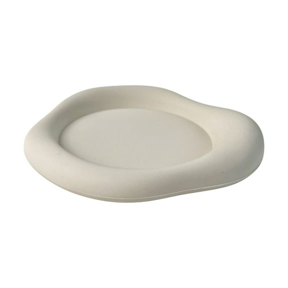 Cinvoph Silicone Coasters Non-Slip Non-Stick Cup Holder Thickened Drinking Coasters for Hot or Cold Drinks 6" White