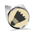 thumbnail image 1 of Badnton Sport Simple Géométrie Modèle Anneau Réglable Amour Mariage Engagement, 1 of 3