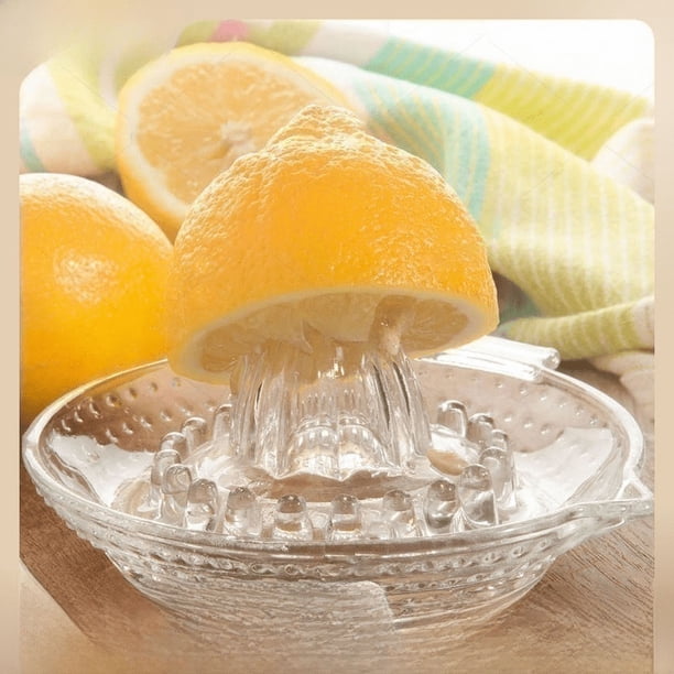 Exprimidor de limón de vidrio Exprimidor manual de naranjas Exprimidor manual de frutas para el hogar Exprimidor de limón