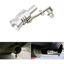 Walbest Sound Whistle,Universal Aluminum Car Turbo Sound Whistle Exhaust Tailpipe Whistle Loud Sounder Blow Off Valve Bov M (Silver)
