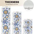 thumbnail image 4 of Blue and Yellow Pioneer Flower Kitchen Rugs Sets Of 3,Kitchen Runner Rugs Non Skid Washable,Decorative Kitchen Floor Mats for Kitchen,Sink,Laundry,17"x30"+ 17"x47" + 17"x59", 4 of 6