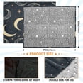 thumbnail image 4 of Fluorescent Cover blanket 70x55 inch frannel blanket Office nap blanket Camping blanket Bedding travel blanket Glow blanket Cartoon Moon Cute, 4 of 8