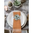 thumbnail image 2 of Warm Orange Retro Greek Key Cloth Napkins Set of 8 Reusable Dinner Napkins, Geometric Greece Ancient Farmhouse Cocktail Napkin Washable Table Napkins for Wedding/Holiday Party/Baby Shower 20"x20", 2 of 7