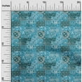 thumbnail image 2 of oneOone Viscose Chiffon Teal Blue Fabric Patchwork Dress Material Fabric Print Fabric By The Yard 42 Inch Wide, 2 of 5