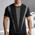 thumbnail image 5 of Bovxnpu Mens Short Sleeve T Shirts Men's Mesh Quickly Dry Breathable Athletic T-Shirt Comfy Tops, 5 of 7