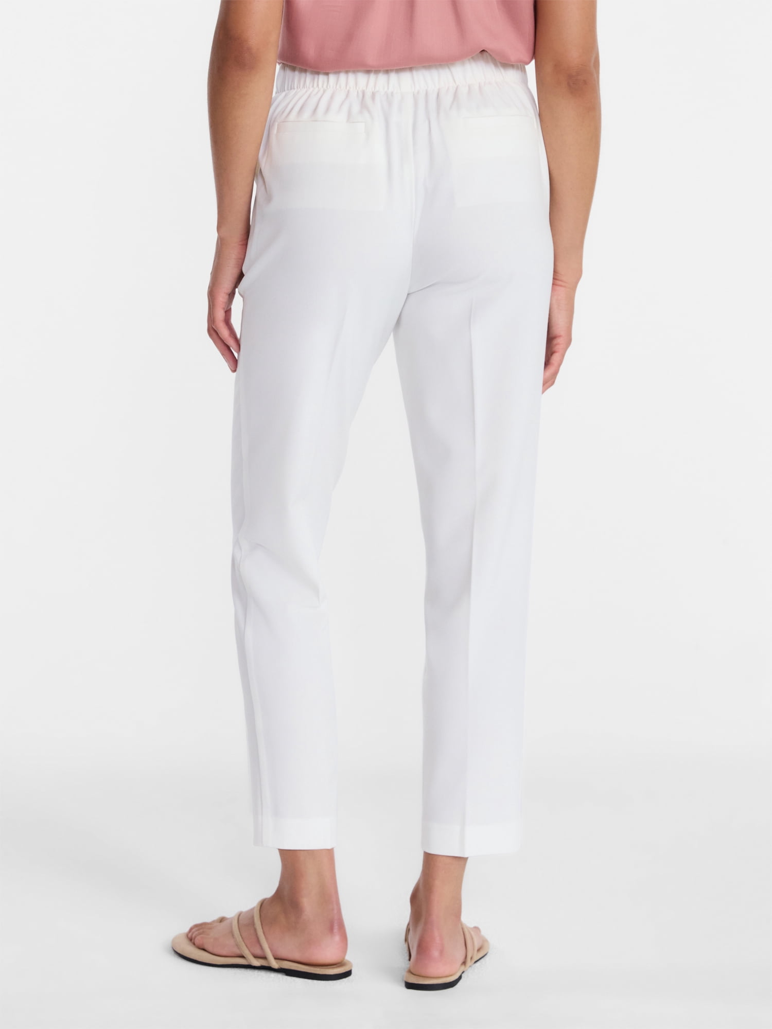 Time and Tru Women's Tapered Pull on Pants, 27" Inseam, Sizes XS-XXXL