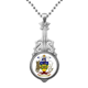 thumbnail image 1 of Colgante de guitarra plateado Las Islas Salomón emblema nacional Unbranded, 1 of 3