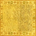 thumbnail image 1 of Ahgly Company Indoor Square Oriental Yellow Modern Area Rugs, 3' Square, 1 of 4