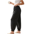 thumbnail image 6 of Women's Polka Pajama Pants Casual Loose Fit Jogger Lounge Pants Lightweight Soft Sleepwear with Pocket, 6 of 6