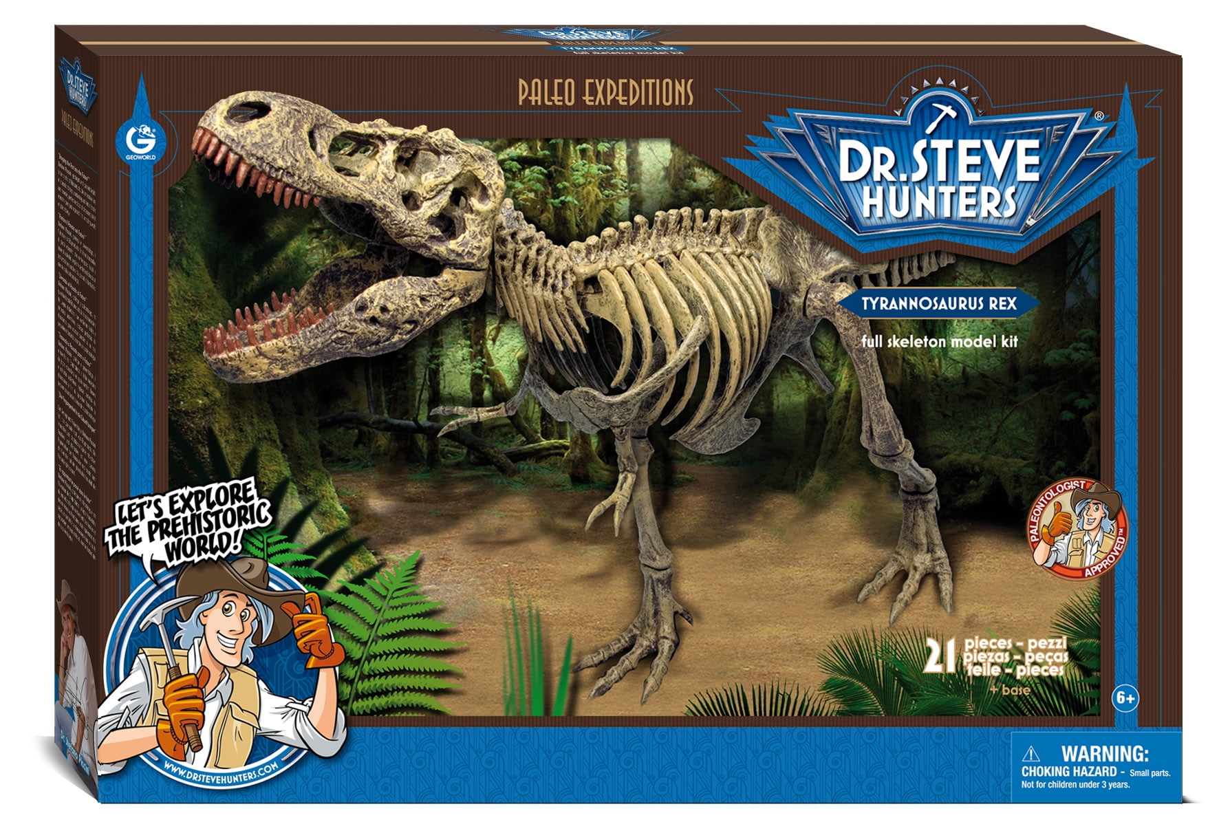 Geoworld Dr Steve Hunters Paleo Adventures Triceratops vs T-Rex Excavation Kit 