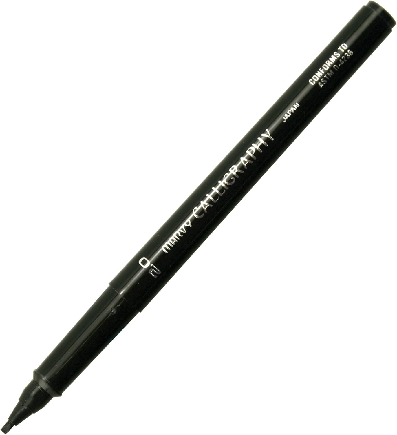 Marvy Uchida 6000 Calligraphy Pens Black 2.0 mm fine [Pack of 12 ]