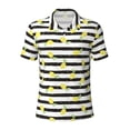 thumbnail image 2 of Daiia Lemon_1 Pattern Men’s Polo Shirts,Solid Deck Shirt,Classic Fit, Breathable Cotton Polo for Casual and Sport Wear-3X-Large, 2 of 9