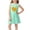 Green, variant on Cethrio Girls' Summer Nightgowns, Sleeveless Graphic Comfy Mid-length Girls' Sleepwear Green Size 5-6 T