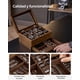 thumbnail image 4 of Caja de Relojes con 8 Ranuras, Estuche de Relojes de Madera de 2 Niveles con Tapa de Cristal, Nogal Rústico, 4 of 7