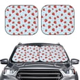 thumbnail image 2 of Yiaed Strawberry Print Car Front Windshield Sun Shade,Foldable Anti-UV Car Sunshade for Front Window for Most Vehicles-Large, 2 of 5