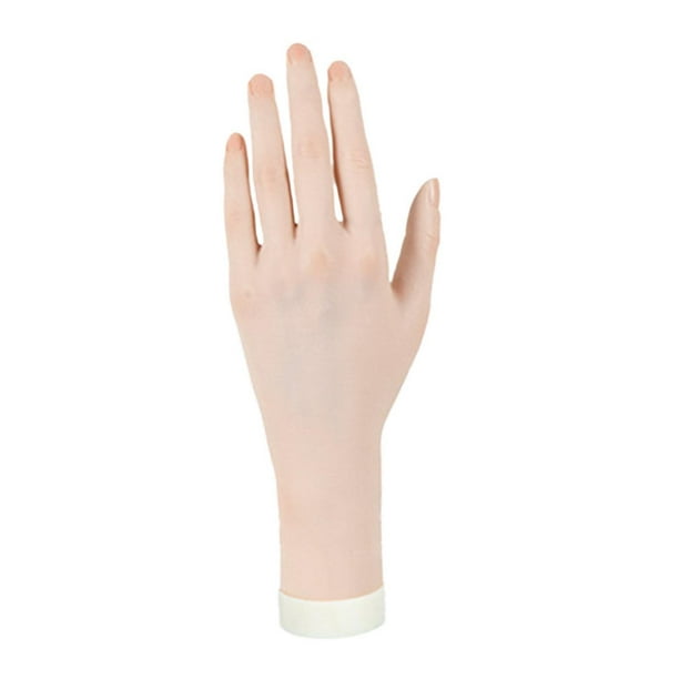 Mano de maniquí para entrenamiento de uñas Yuyangstore mano izquierda