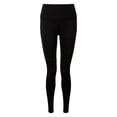 thumbnail image 1 of TriDri Womens Rib Knit Contrast Bottom Yoga Leggings, 1 of 3