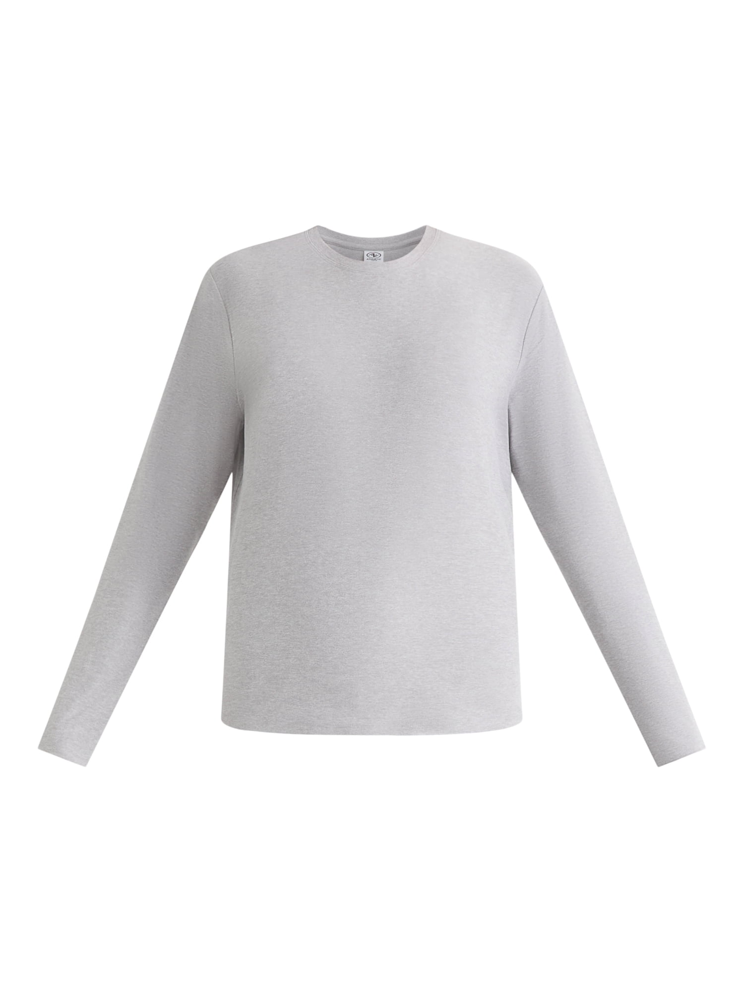 Athletic Works Women's and Women's ButterCore Tee with Long Sleeves, Sizes XS-4X