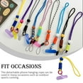 thumbnail image 4 of pitrice Mobile Phone Lanyard Adjustable Reusable Neck Hanging Rope with Hook Microfiber Safety Straps Accessory Picnic Running Type 6, 4 of 6