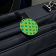 thumbnail image 5 of Gumby Silhouettes Posing Pattern Round Luggage ID Tag Card Suitcase Carry-On, 5 of 8