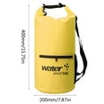 thumbnail image 2 of Hearth & Gear Dry Floating Dry Pouch For Swimming Boating Kayaking Beach Sports Gear Womens Drawstring Backpack Swimming Bag Shoe Bags for Travel Men Men's Bags Track Bags for Men String Bag for Men, 2 of 4