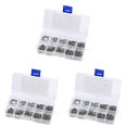 thumbnail image 1 of Kit tornillos PA autorroscantes cabeza redonda cruzada M2 tamaño 4-20 250 Uds. (Plata), 1 of 2