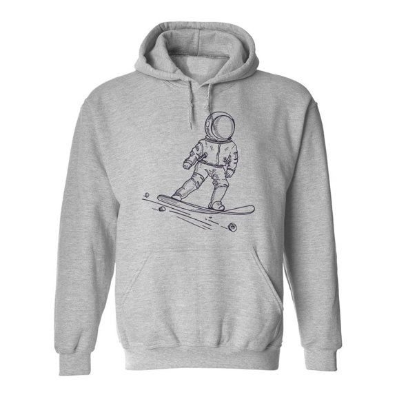Astronaut On A Snowboard Hoodie Men -Image by Shutterstock, Male Medium
