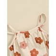 thumbnail image 4 of Bagilaanoe Newborn Baby Girl Rompers Floral Print Sleeveless Bodysuits 3M 6M 9M 12M 18M Infant Casual One Piece Short Jumpsuit, 4 of 7