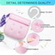 thumbnail image 3 of Almohada de baño, almohada de baño con ventosas, almohada ergonómica para el reposacabezas del hogar para bañera de almohada de spa, jacuzzi, bañera de hidromasaje, spa en casa, rosa (38 x 36 x 8,5 cm JFHHH pequeña, 3 of 5