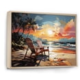 thumbnail image 2 of Designart "Tropical Vibes Beach Photo XXXII" Nautical & Beach Floater Framed Canvas Art Print, 2 of 7