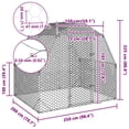 thumbnail image 2 of vidaXL Chicken Run Galvanized steel Large Durable Chicken Run, 2 of 5