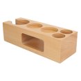 thumbnail image 1 of Coffee Tamper Base, Wooden Tamper Stand Beech High Hardness  for Coffee Bar, 1 of 8