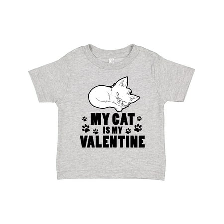 

Inktastic My Cat is My Valentine Gift Toddler Boy or Toddler Girl T-Shirt