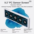 thumbnail image 2 of WOWNOVA 9.2" Lcd Screen Inside PC Case Computer Temp Monitor Screen, 1 Click 1 Cable to Get Started Quickly PC Temperature Display IPS Sensor Panel CPU RAM HDD Data FPS Mini Monitor for PC, 2 of 5