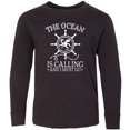 thumbnail image 3 of Inktastic Ocean is Calling Cute Nautical Octopus Long Sleeve Youth T-Shirt, 3 of 5