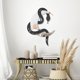 thumbnail image 3 of Espejo de pared OYEFLY, diseño de serpiente negra, luna creciente, madera, 3 of 8