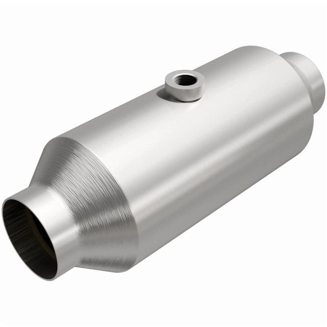 Magnaflow California Converter Catalytic Converter 5461334 Universal California OBDII; Stainless Steel Case; Single 2 Inch Slip Fit Inlet; Single 2 Inch Slip Fit Outlet; 11.38 Inch Overall Length