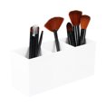 thumbnail image 5 of 3 ranuras maquillaje pincel de cepillo organizador de cepillo cepillos cosméticos contenedor de almacenamiento, 5 of 5
