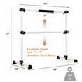 thumbnail image 4 of Costway 4' Portable Double Freestanding Ballet Barre Stretch Dance Bar Height Adjustable, 4 of 10