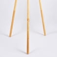 thumbnail image 4 of Large Mid Century Modern Floor Lamp, 58'' Tripod Floor Lamp For Living Room, Wood Base And White Linen Shade, Foot Switch, E26 Socket, Cozy Ambient Glow, Stand Up Reading Light, 4 of 10