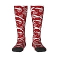 thumbnail image 2 of Lsque Christmas Holiday Pinecone Printed Crew Socks Men's Women's LightWeight Thin Casual Calf Socks ,Knee High Socks,Cotton Socks, 2 of 9
