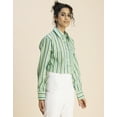 thumbnail image 3 of Moomaya Long Sleeve Spread Collar Shirt Cotton Shirt - Women's Casual Shirt, 3 of 9