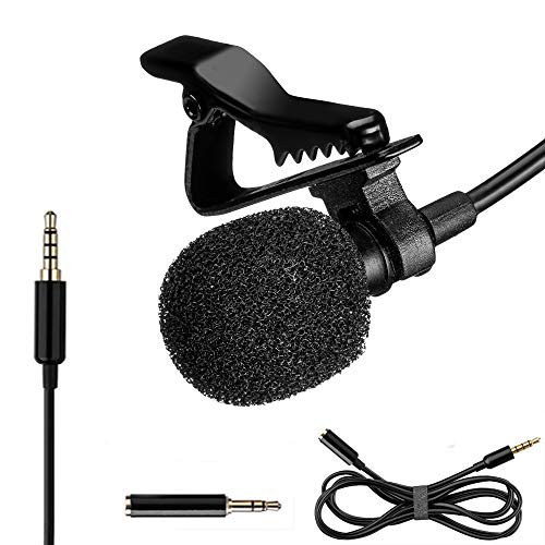 Lavalier Microphone Professional Lapel Mic For Recording Interview Podcast Speech Vlog Video Youtube External Mic For Iphone Android Laptop Pro Grade Lapel Microphone Clip On Micro Walmart Com Walmart Com
