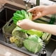 thumbnail image 5 of Lavabo con asa y tapón de drenaje Cesta de remojo para lavar frutas y verduras Tina de plástico Palangana para lavar platos Fregadero de cocina Lavavajillas Cesta para lavar verduras, 5 of 8
